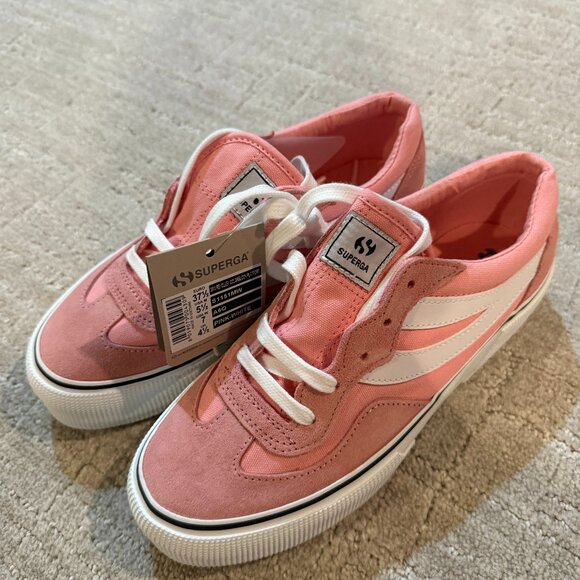 NWT Superga Pink Tennis Shoe - Picture 1 of 4